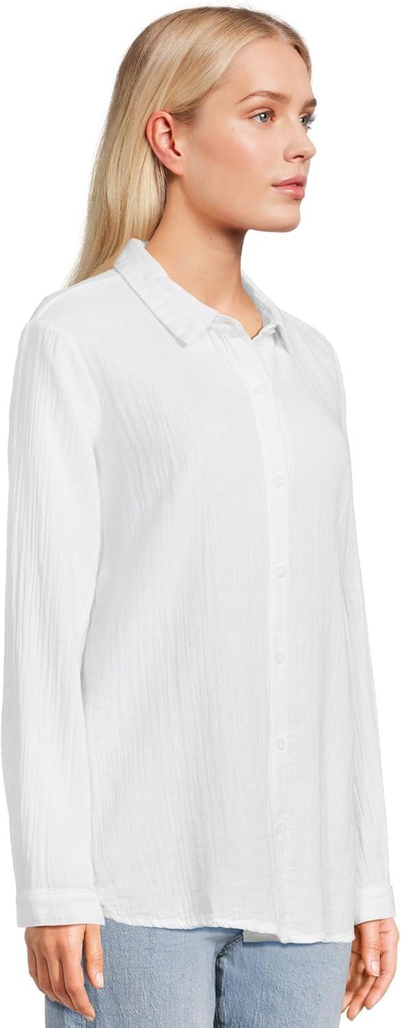 image:imageModODoc Womens Long Sleeve Buttonup ShirtWhite