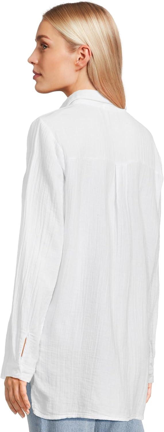 image:imageModODoc Womens Long Sleeve Buttonup ShirtWhite