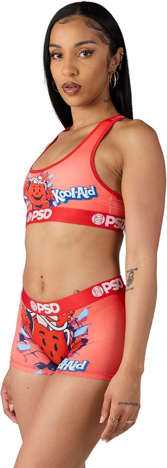 image:imagePSD Womens Smiley Print Boy Shorts Full Coverage Womens Underwear Comfortable Stretch Panties for WomenKool Aid Man