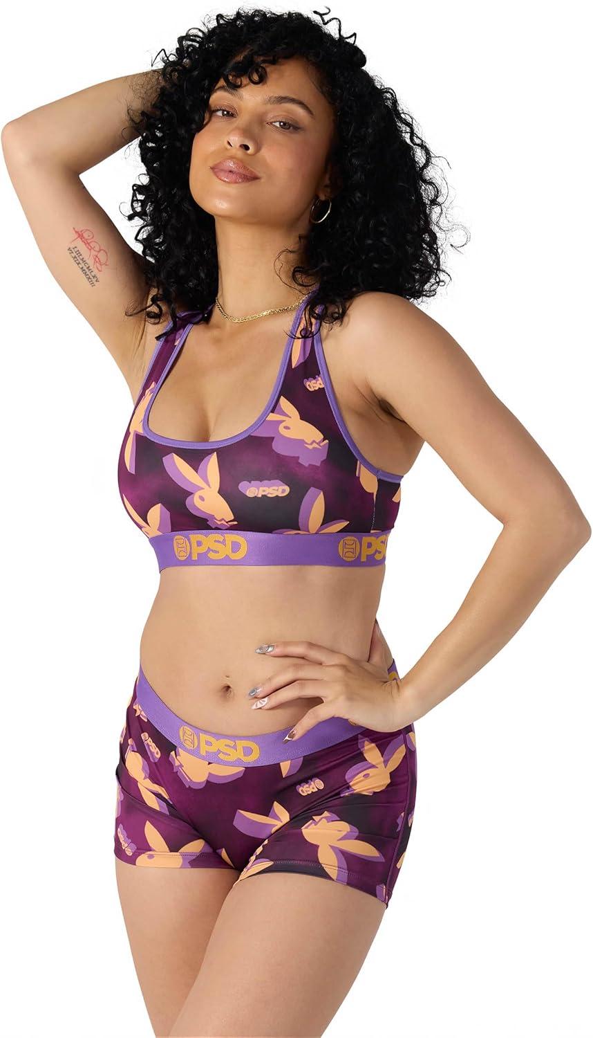 image:imagePSD Womens Smiley Print Boy Shorts Full Coverage Womens Underwear Comfortable Stretch Panties for WomenPb 3d Tumble