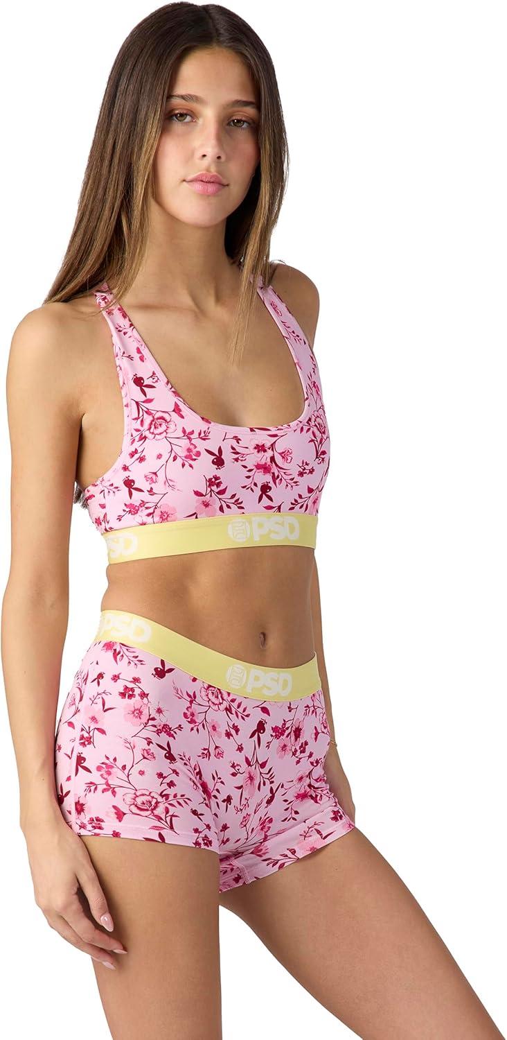 image:imagePSD Womens Smiley Print Boy Shorts Full Coverage Womens Underwear Comfortable Stretch Panties for WomenPb Ditz Modal