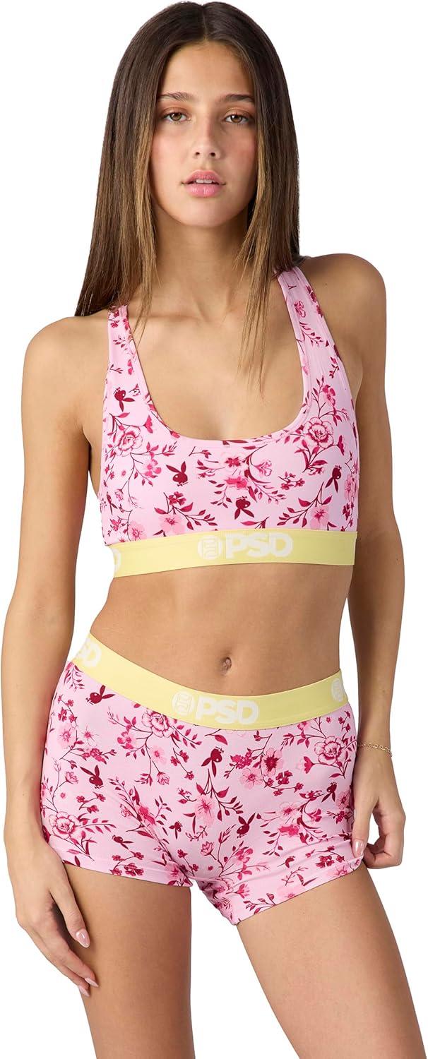 image:imagePSD Womens Smiley Print Boy Shorts Full Coverage Womens Underwear Comfortable Stretch Panties for WomenPb Ditz Modal