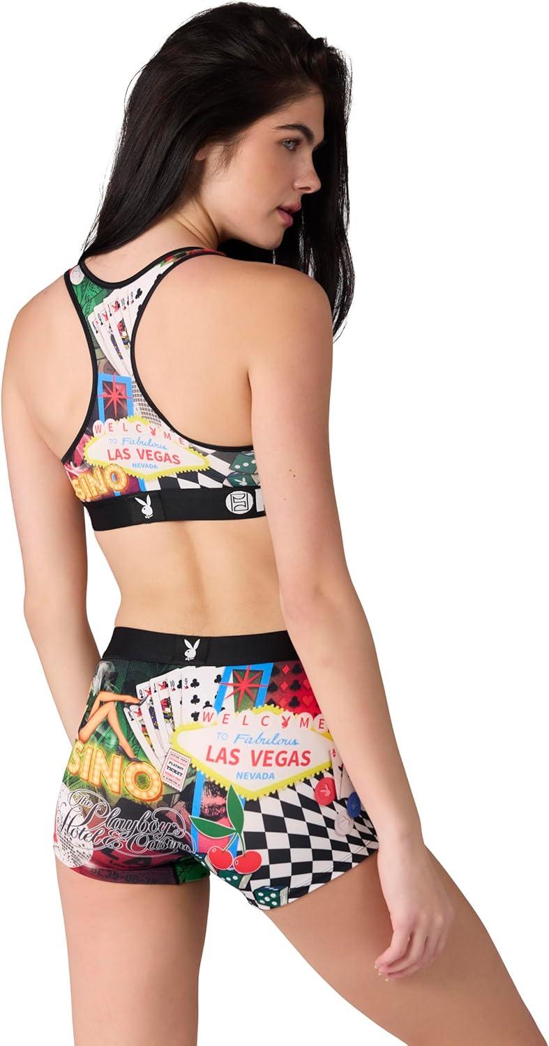 image:imagePSD Womens Smiley Print Boy Shorts Full Coverage Womens Underwear Comfortable Stretch Panties for WomenPb Gamble