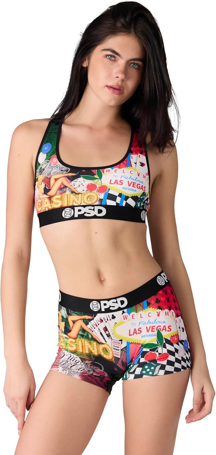 image:imagePSD Womens Smiley Print Boy Shorts Full Coverage Womens Underwear Comfortable Stretch Panties for WomenPb Gamble