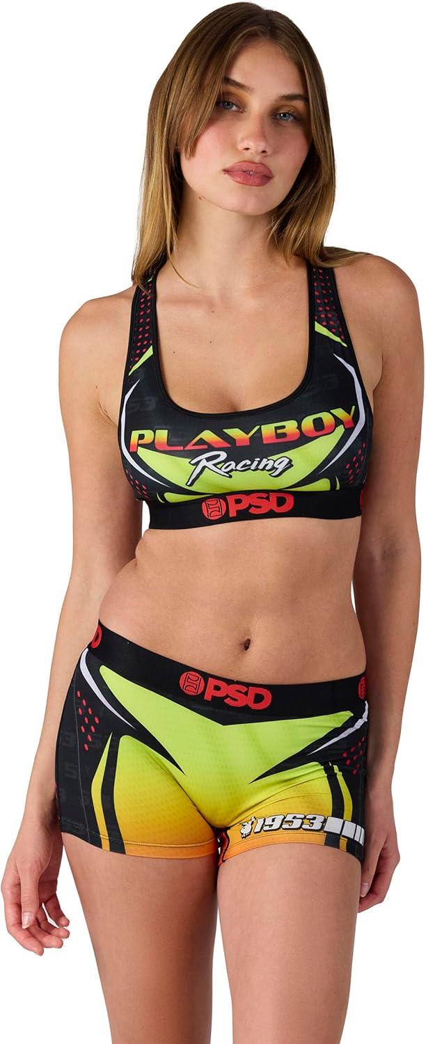 image:imagePSD Womens Smiley Print Boy Shorts Full Coverage Womens Underwear Comfortable Stretch Panties for WomenPb Racer X
