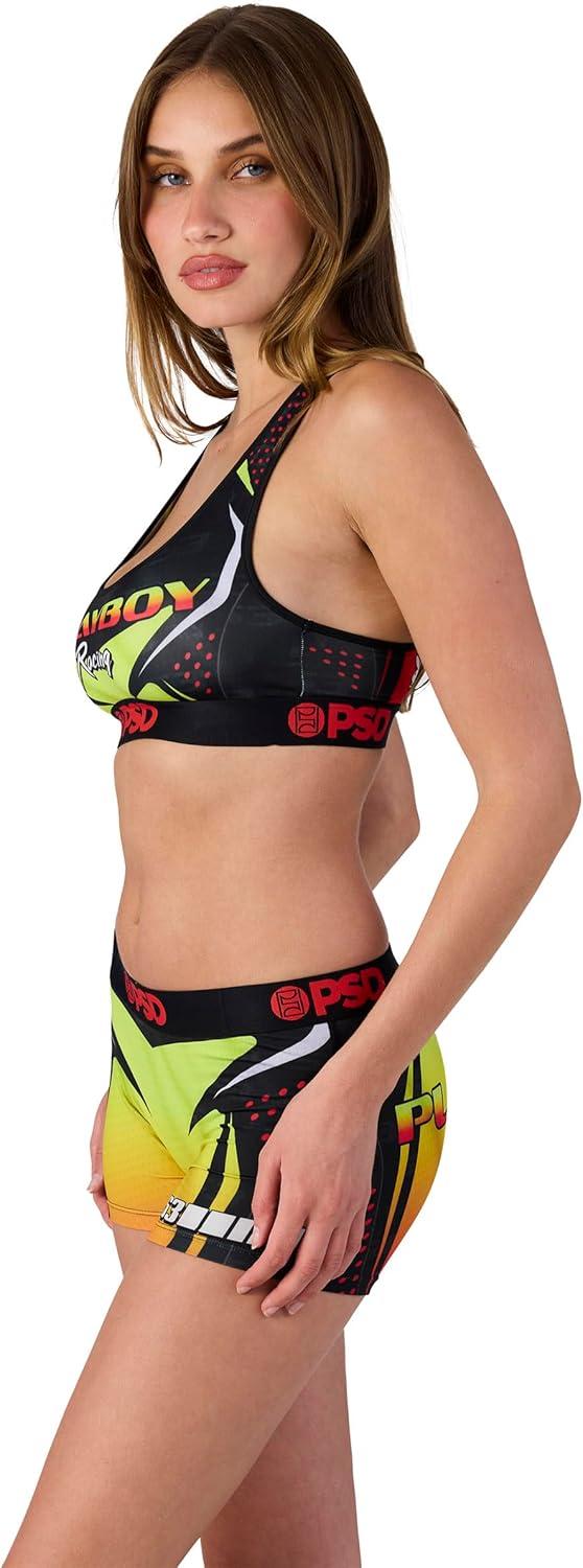 image:imagePSD Womens Smiley Print Boy Shorts Full Coverage Womens Underwear Comfortable Stretch Panties for WomenPb Racer X