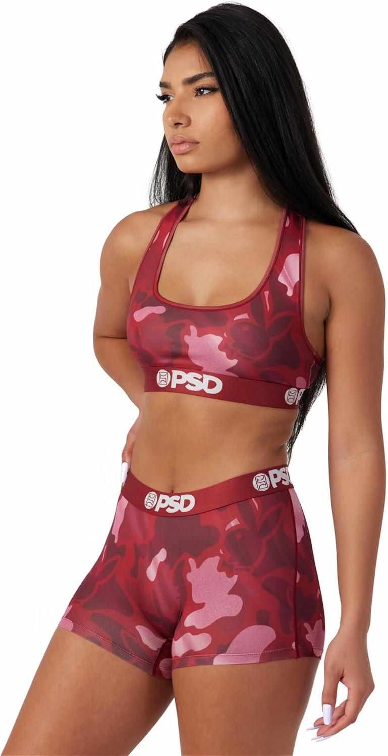 image:imagePSD Womens Smiley Print Boy Shorts Full Coverage Womens Underwear Comfortable Stretch Panties for WomenPb Silk