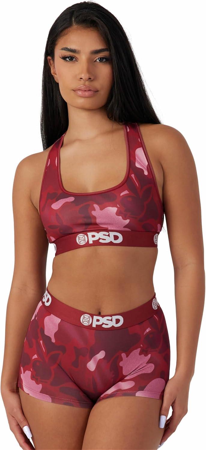 image:imagePSD Womens Smiley Print Boy Shorts Full Coverage Womens Underwear Comfortable Stretch Panties for WomenPb Silk