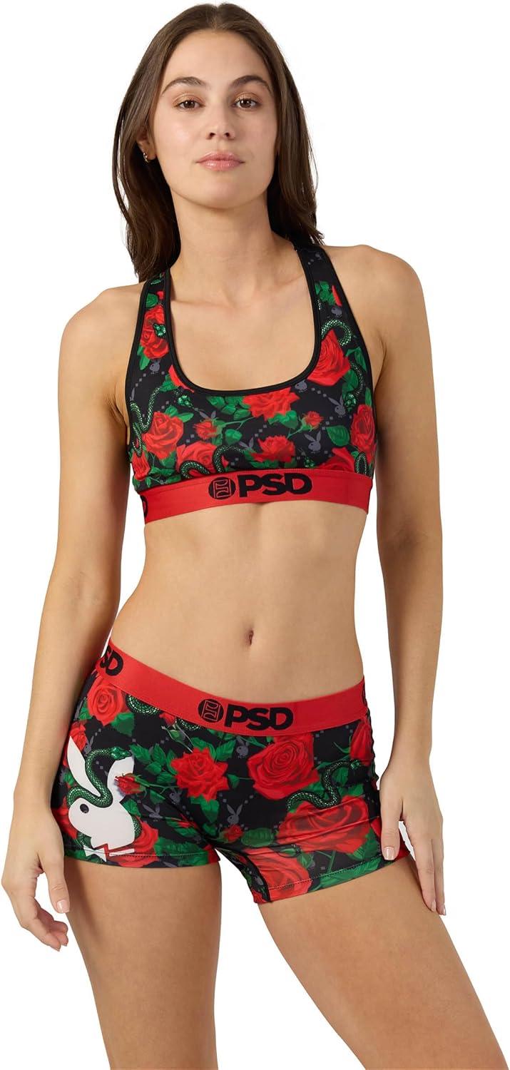 image:imagePSD Womens Smiley Print Boy Shorts Full Coverage Womens Underwear Comfortable Stretch Panties for WomenPb Slither