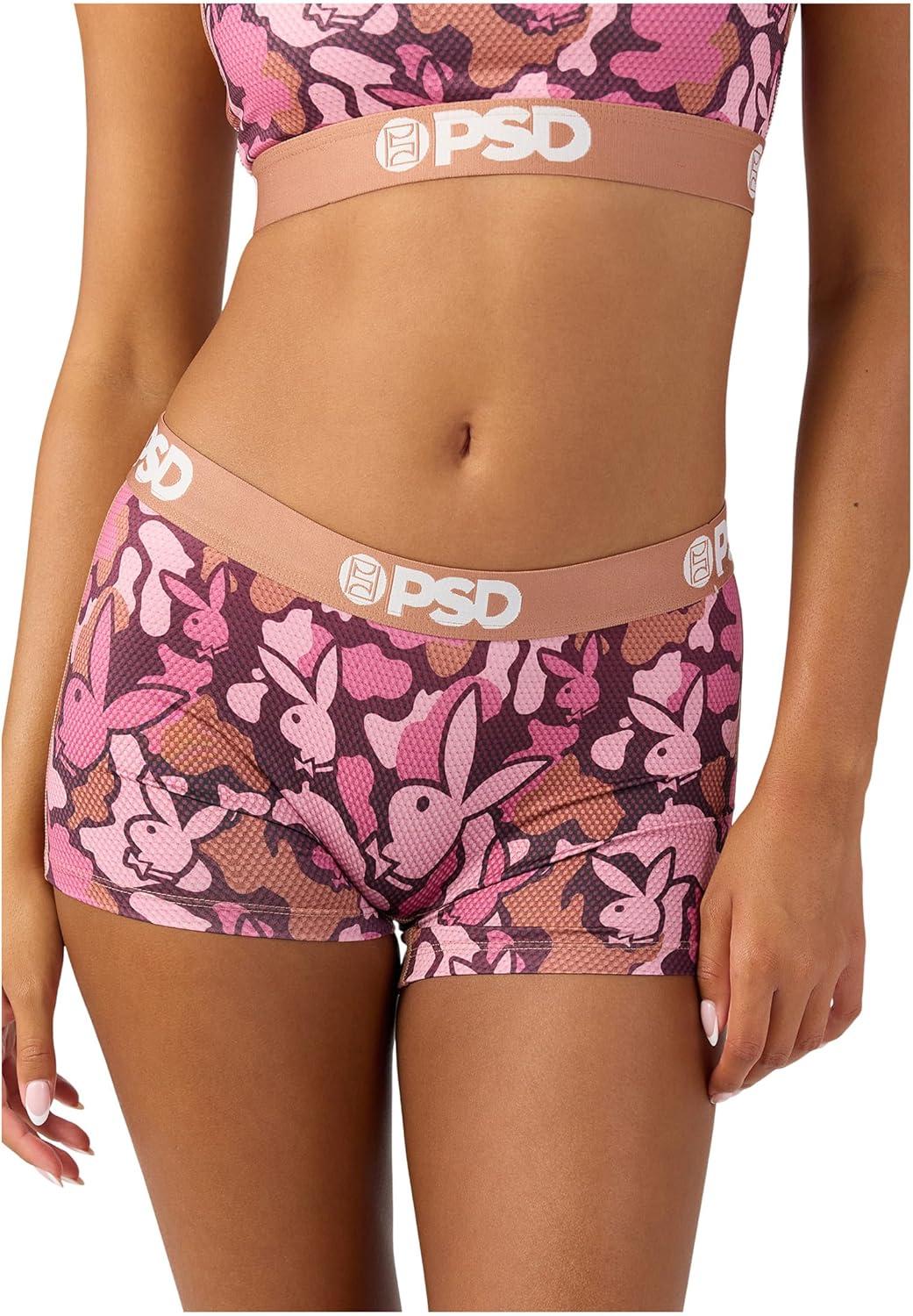 image:imagePSD Womens Smiley Print Boy Shorts Full Coverage Womens Underwear Comfortable Stretch Panties for WomenPb Tumble 3pack