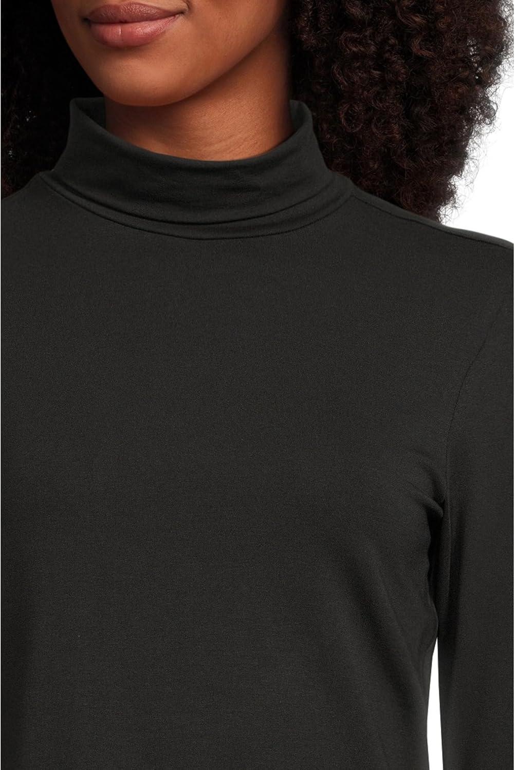 image:imagePact Womens Luxe Stretch Jersey Slim TurtleneckBlack