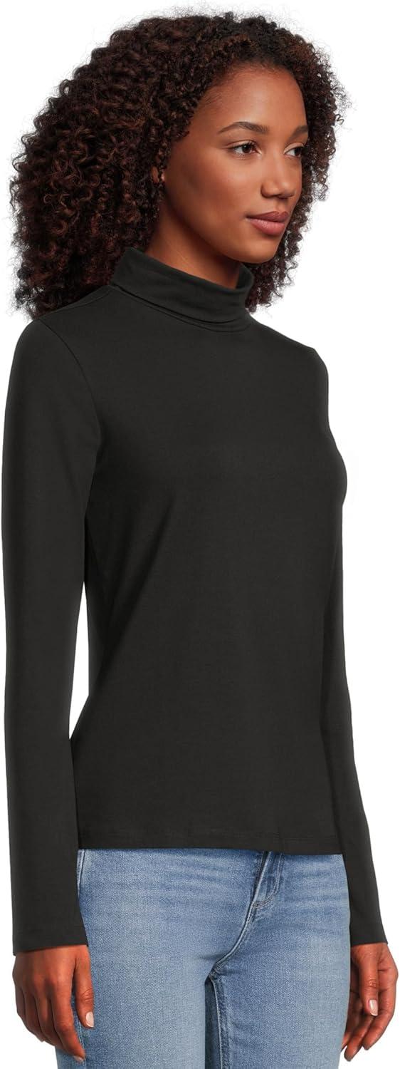 image:imagePact Womens Luxe Stretch Jersey Slim TurtleneckBlack