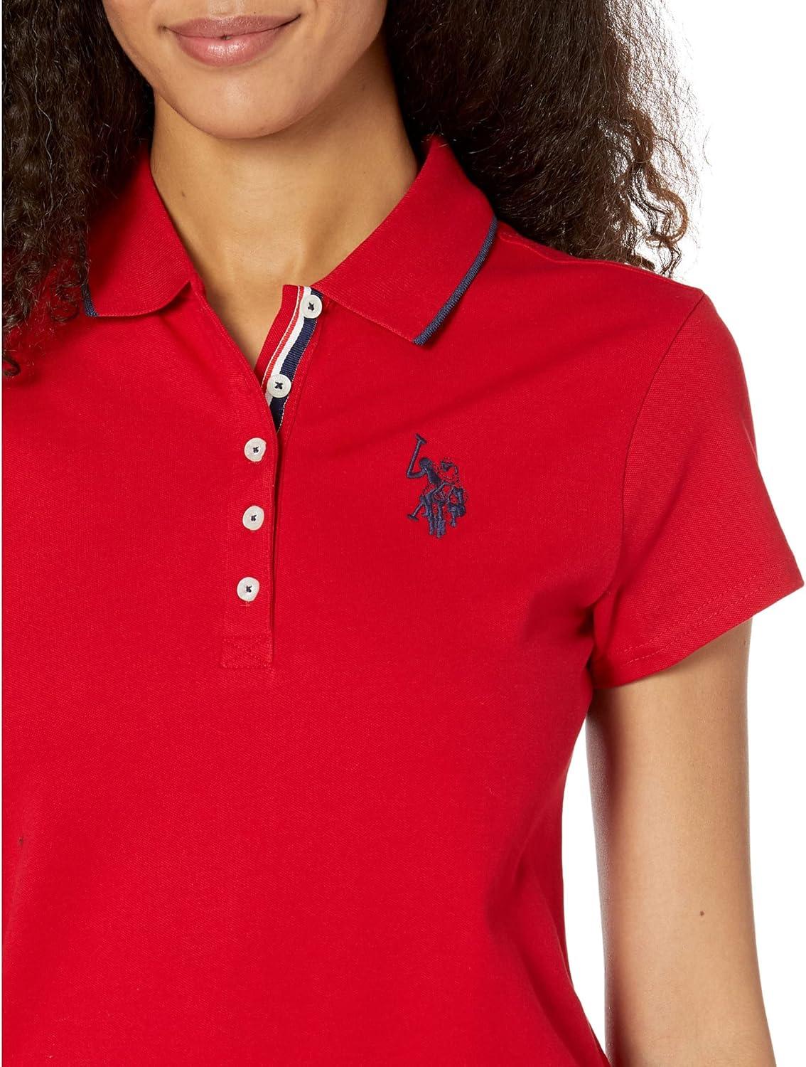 image:imagePolo Dress with Tipped Design by US Polo AssnEngine Red