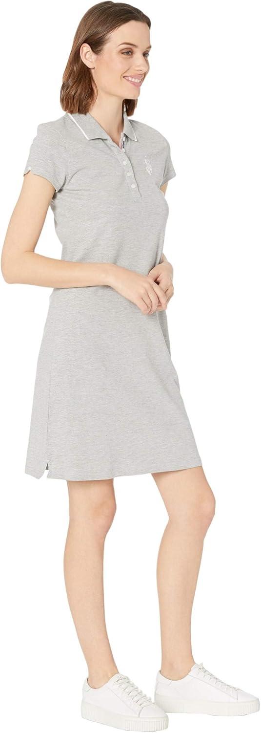 image:imagePolo Dress with Tipped Design by US Polo AssnHeather Gray