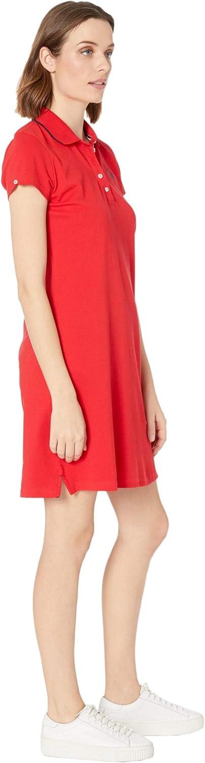 image:imagePolo Dress with Tipped Design by US Polo AssnRacing Red