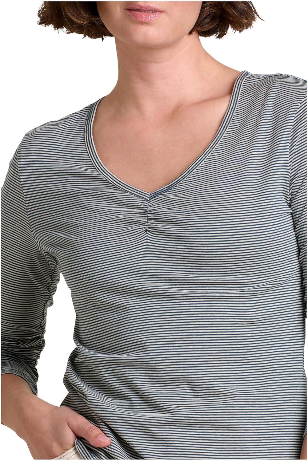 image:imageToadampCo Rose Long Sleeve TeeOatmeal Micro Stripe