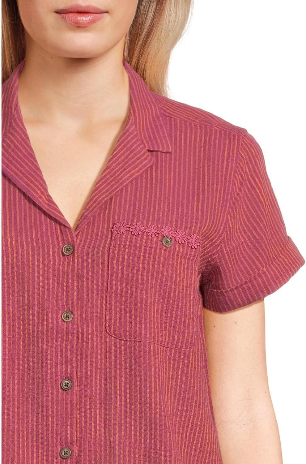 image:imageToadampCo Rose Short Sleeve TeeBoysenberry Daisy Stripe