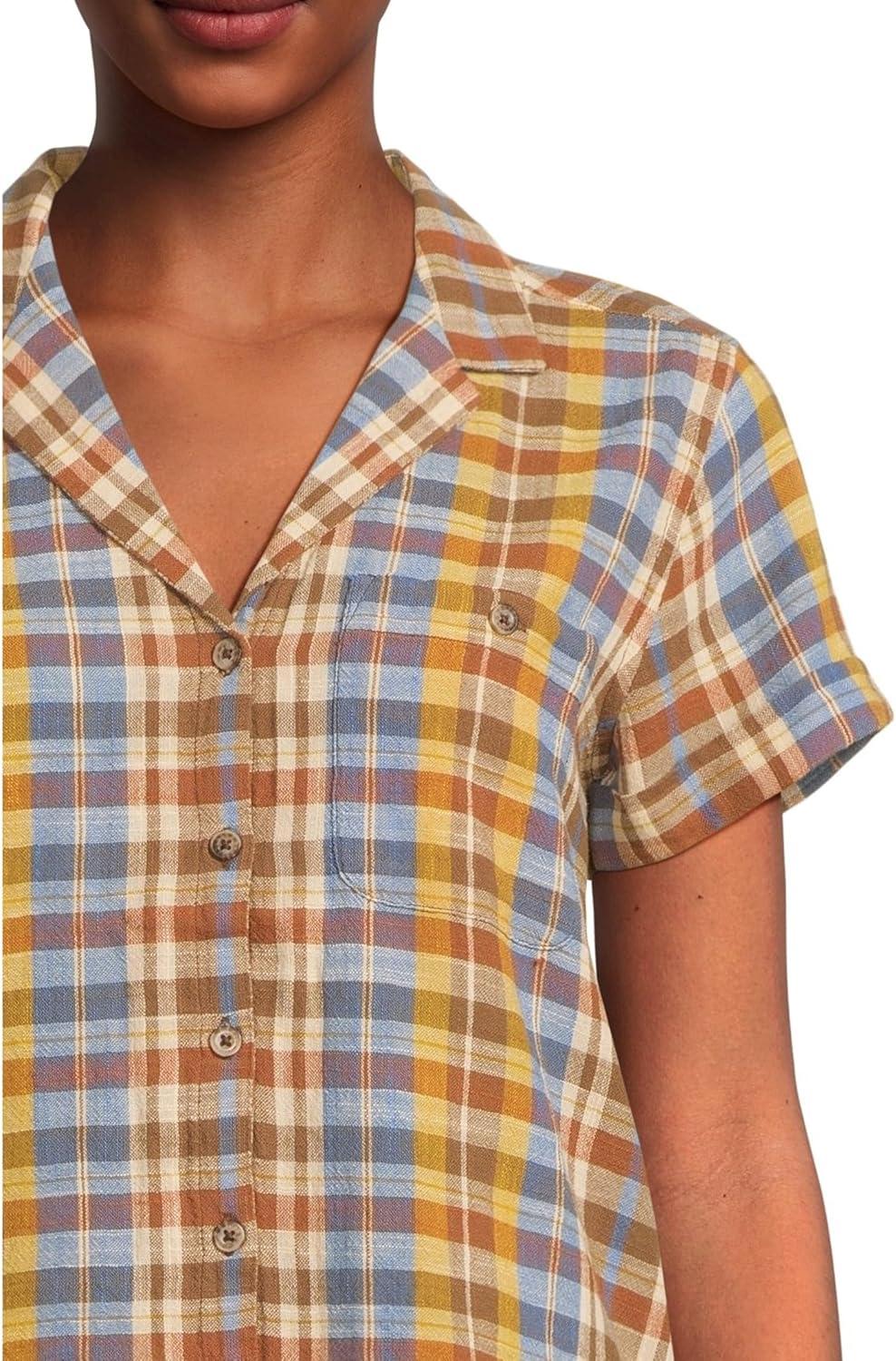 image:imageToadampCo Rose Short Sleeve TeeUmber Plaid