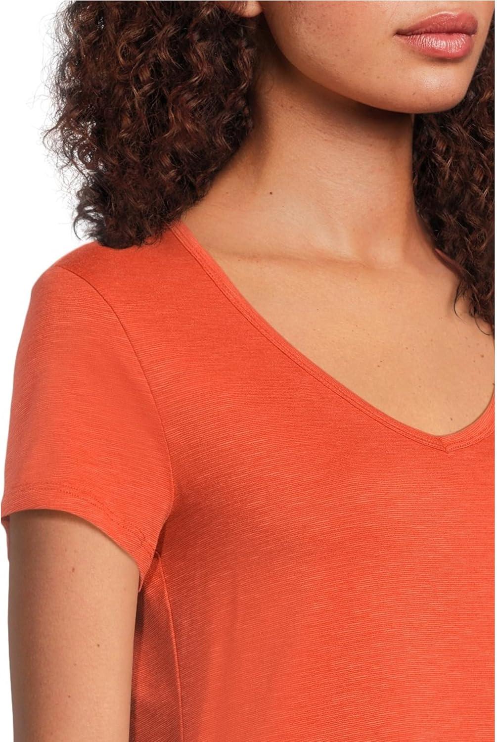 image:imageToadampCo Womens Marley Short Sleeve V TeeBurnt Ochre