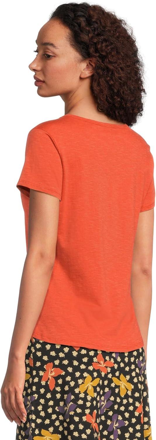 image:imageToadampCo Womens Marley Short Sleeve V TeeBurnt Ochre