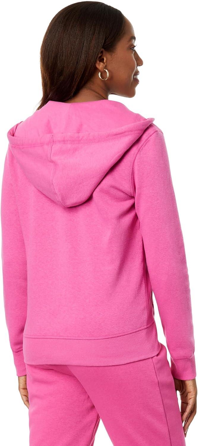 image:imageZipup Fleece Hoodie with LogoPink Pizazz
