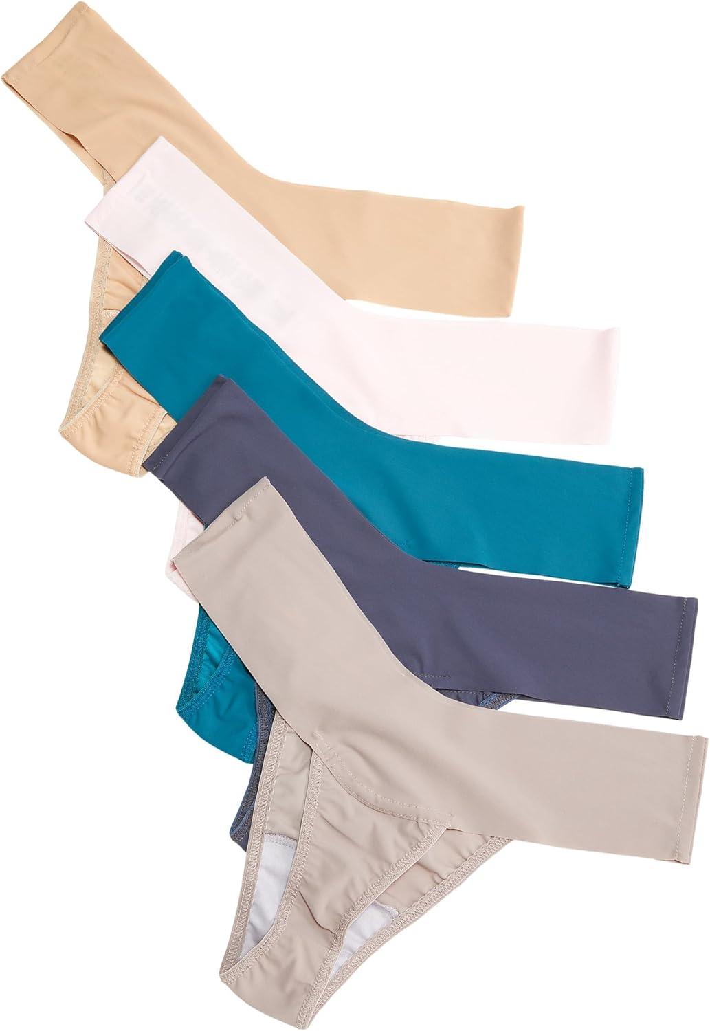 image:imagehanky panky womens Breathesoft Natural Rise Thong 5packBiscottiBliss PinkEarth DanceGraniteEvening Grey