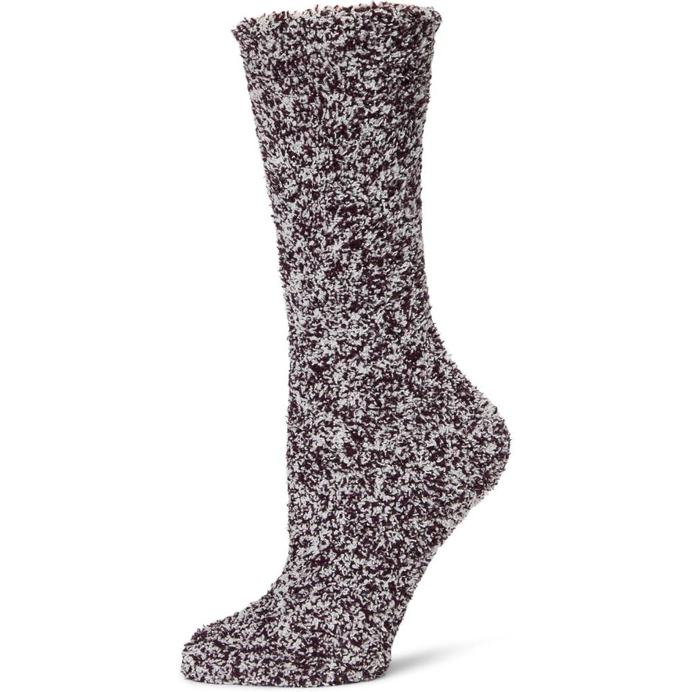 image:imageBarefoot Dreams Womens Cozychic Heathered SocksHeathered Black Currant