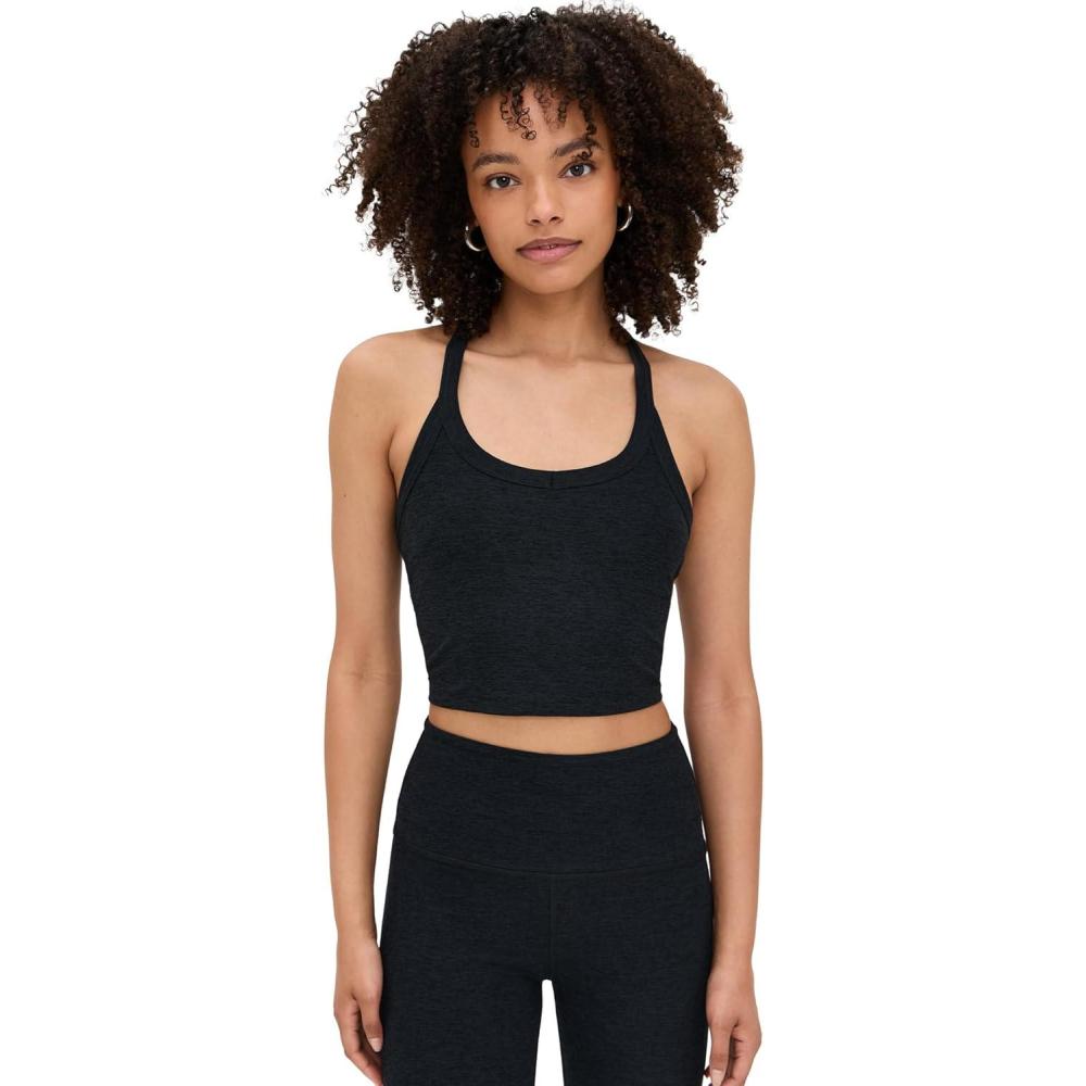 image:imageBeyond Yoga Womens Spacedye on The Up Cropped TankDarkest Night