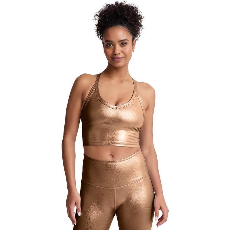 image:imageBeyond Yoga Womens Spacedye on The Up Cropped TankLiquid Foil Copper