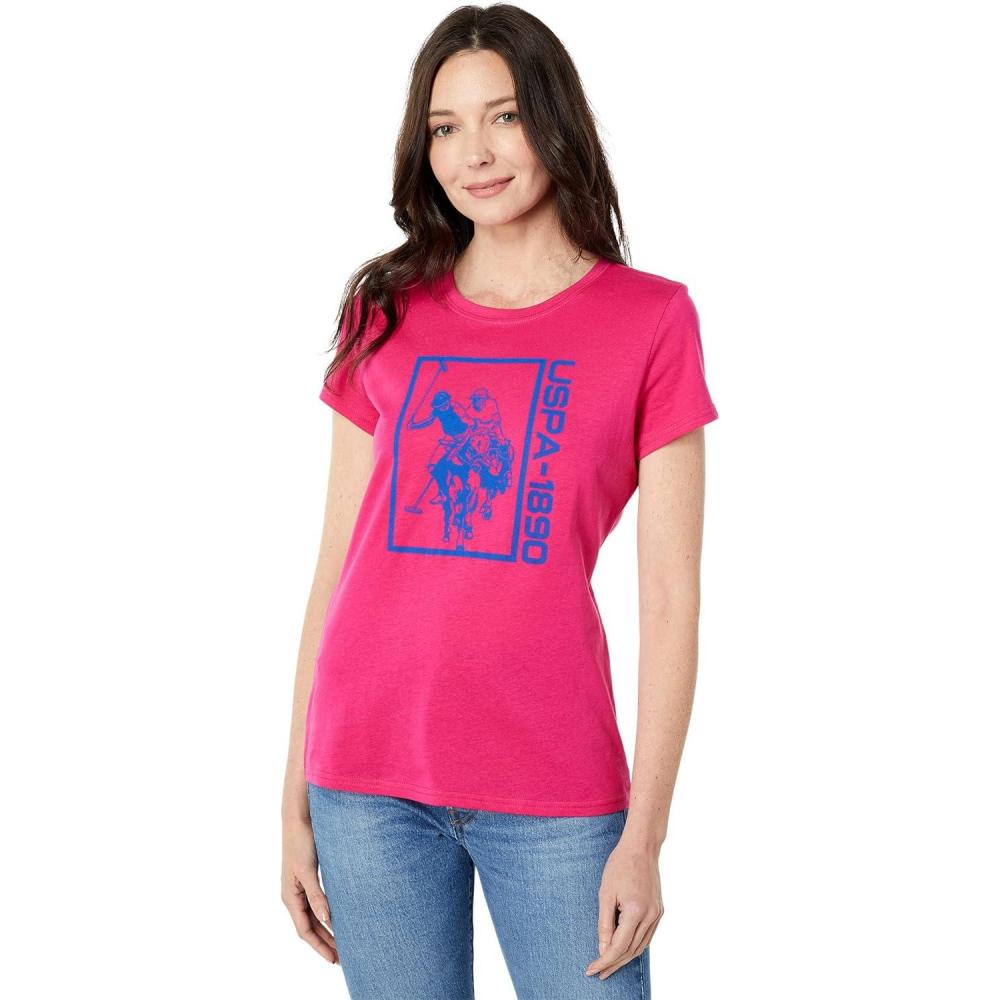 image:imageCREW NECK SIGNATURE GRAPHIC TSHIRTPink Peacock