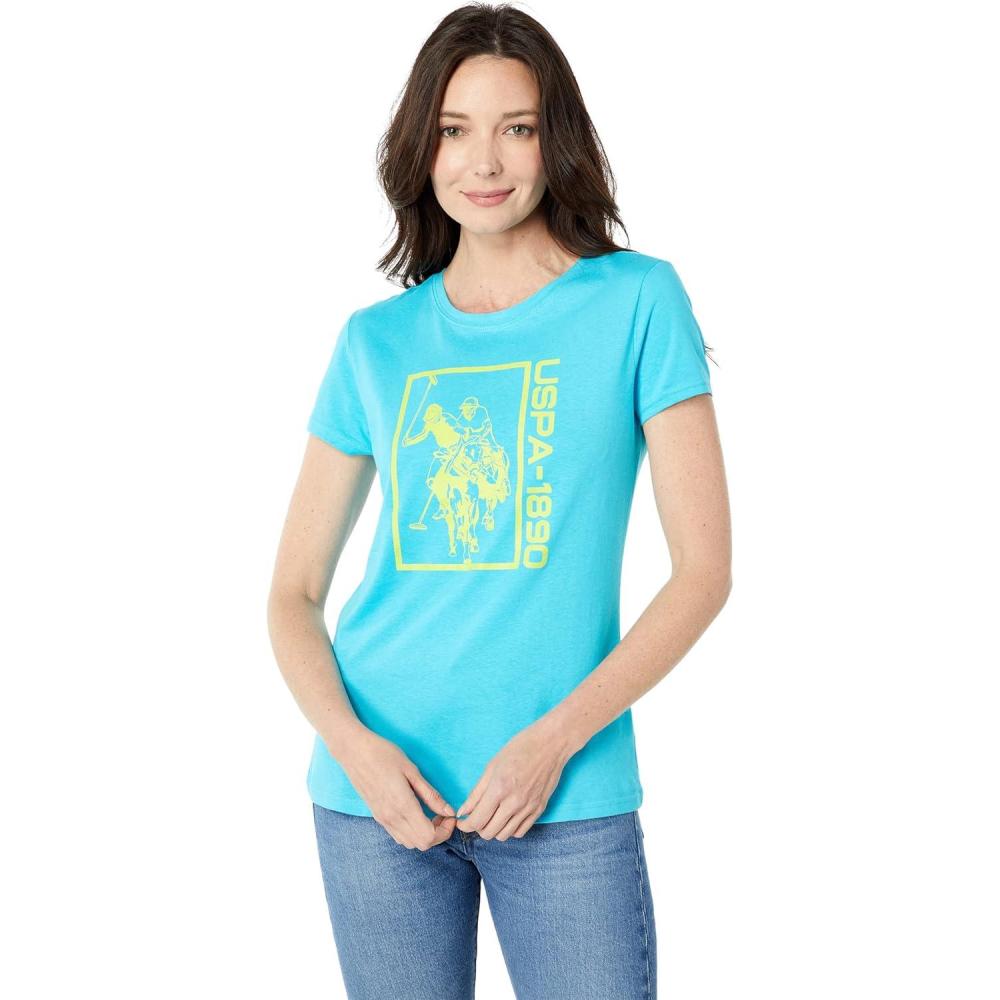 image:imageCREW NECK SIGNATURE GRAPHIC TSHIRTScuba Blue