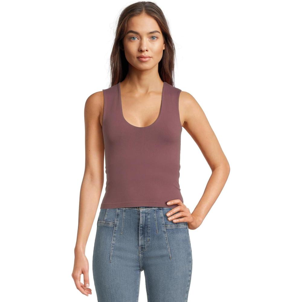 image:imageFree People Womens Clean Lines Muscle CamiChocolate Merlot