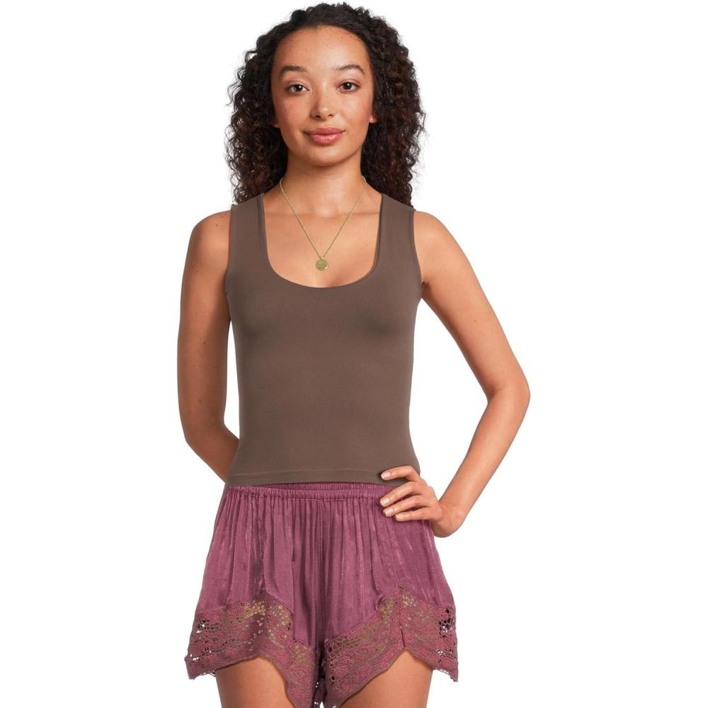 image:imageFree People Womens Clean Lines Muscle CamiFrench Chocolate