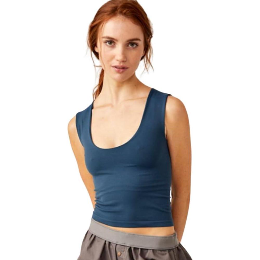 image:imageFree People Womens Clean Lines Muscle CamiNavy