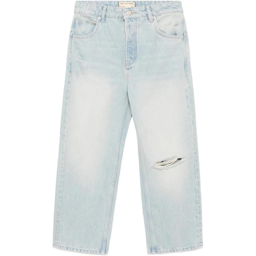 image:imageFree People Womens Deep Trance Dropped Boyfriend JeansBleached Out