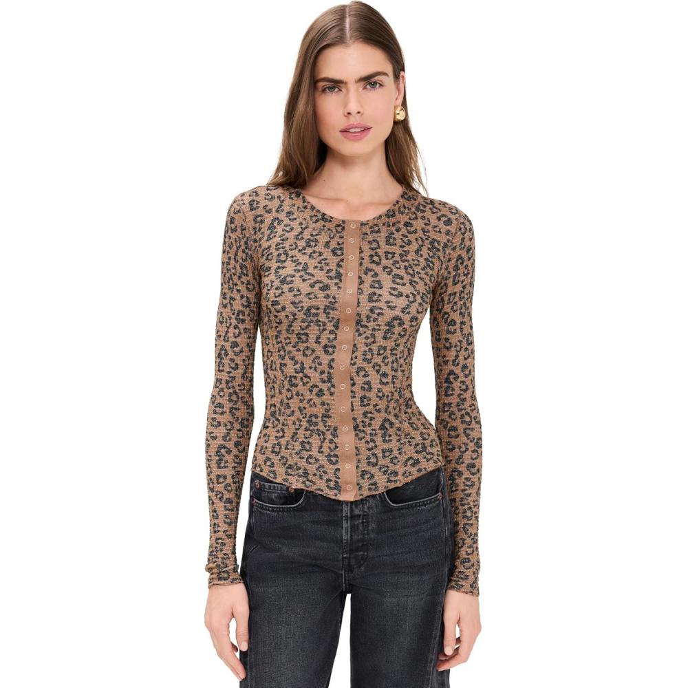 image:imageFree People Womens Going Places Printed CardiganNatural Combo