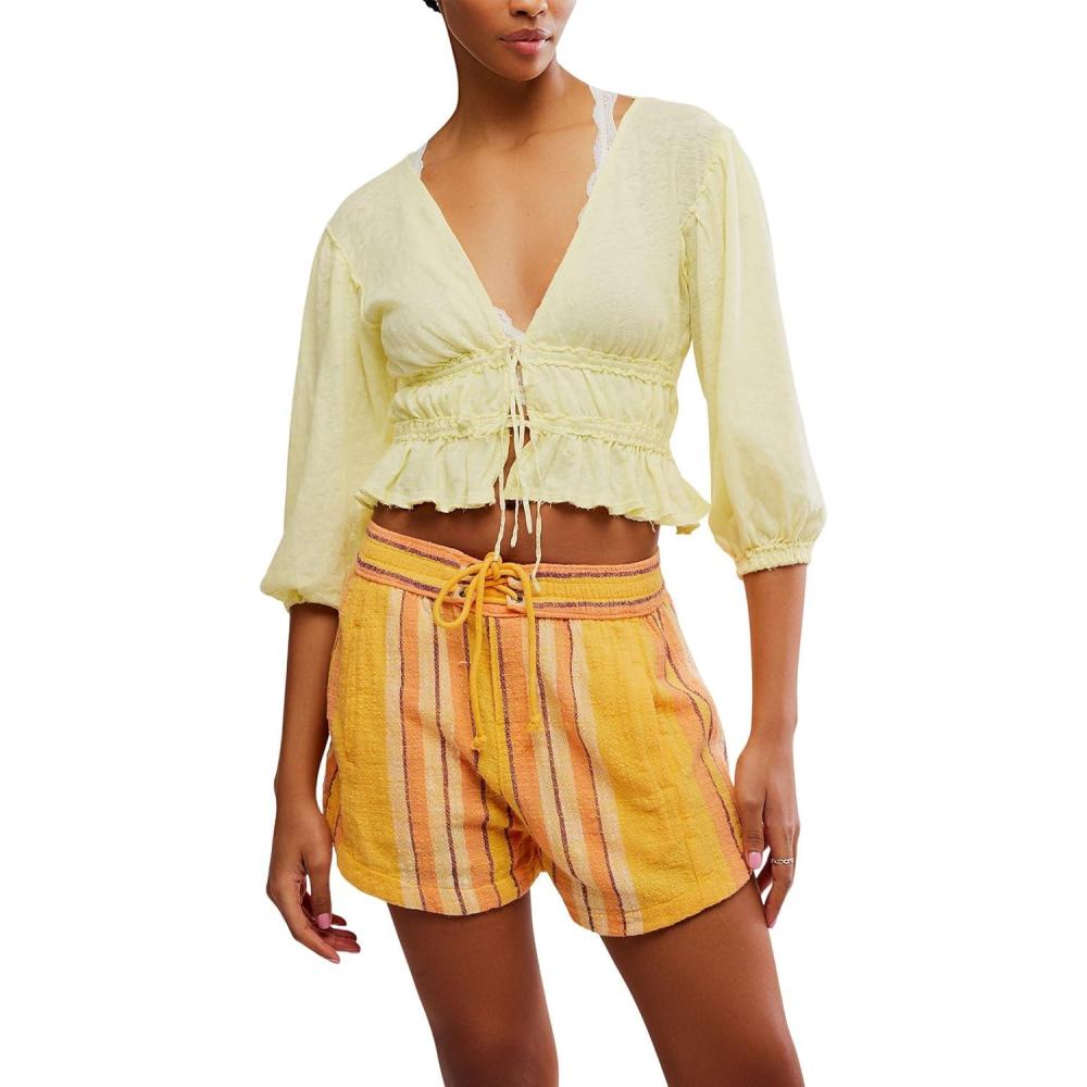 image:imageFree People Womens Lets Go BlouseSummertime Lemonade