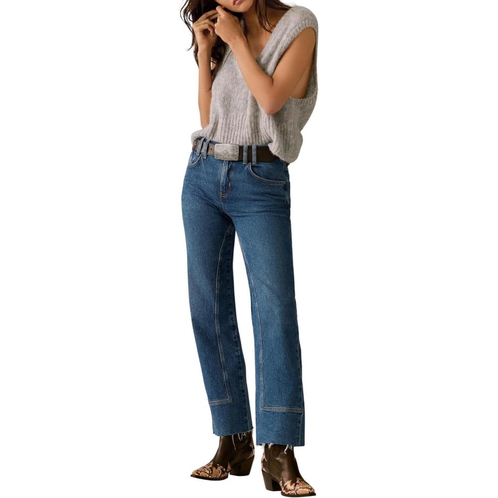 image:imageFree People Womens Risk Taker MidRise StraightBe Bold