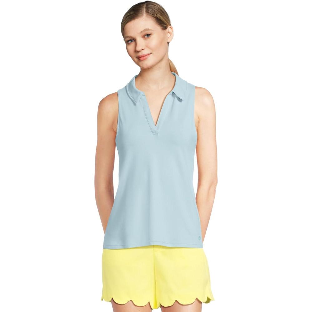 image:imageLilly Pulitzer Womens Alister Polo UPF 50Fresh Water Blue