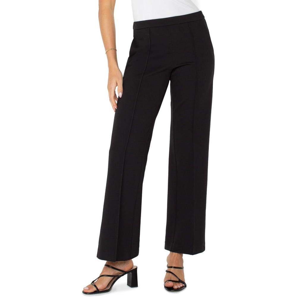 image:imageLiverpool Womens Pullon Wide Leg Trouser 31Black