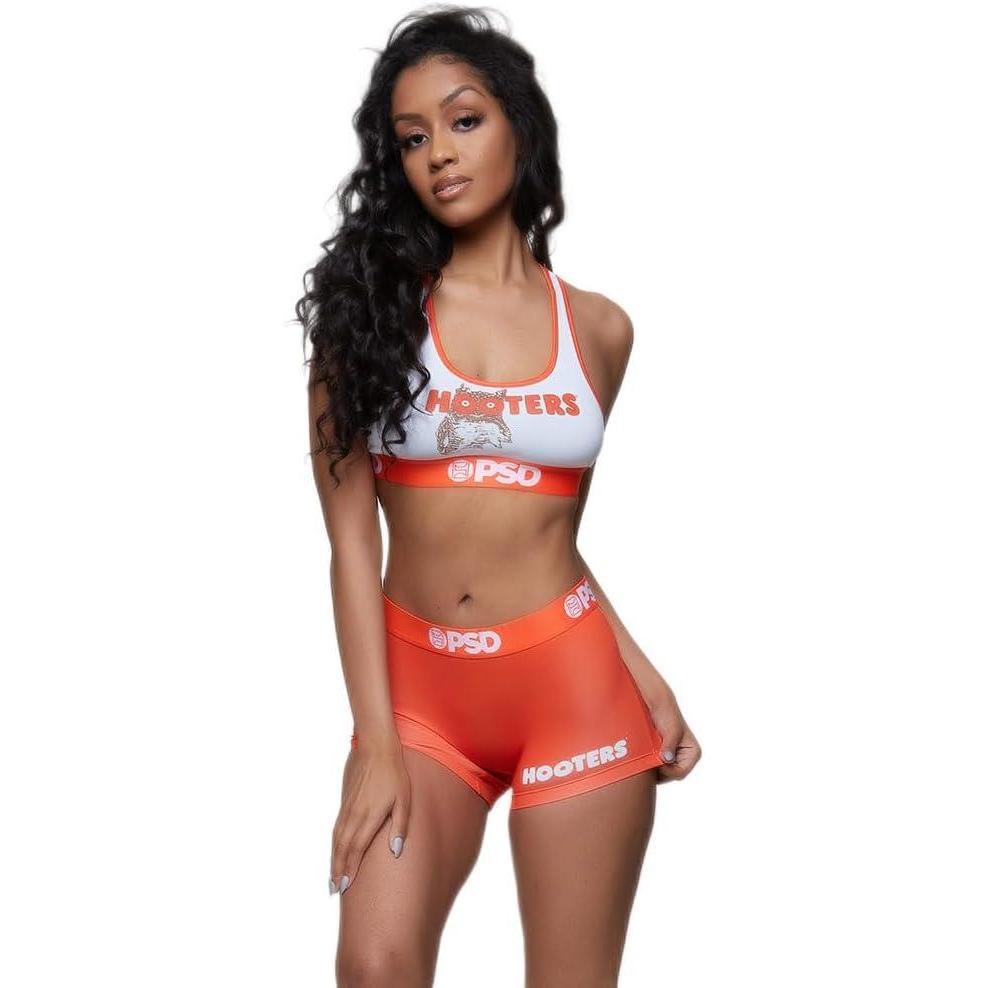 image:imagePSD Womens Smiley Print Boy Shorts Full Coverage Womens Underwear Comfortable Stretch Panties for WomenHooters Uniform
