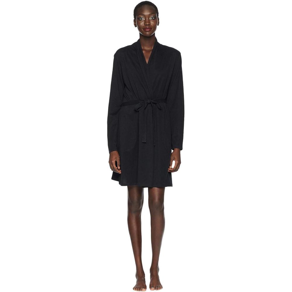 image:imageSkin womens Natural 36 12 Juliana Organic Cotton RobeBlack