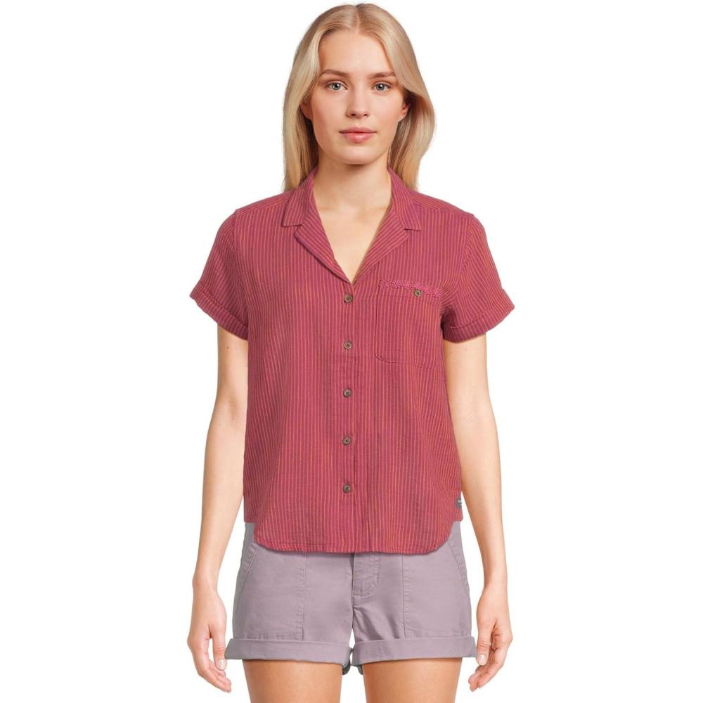image:imageToadampCo Rose Short Sleeve TeeBoysenberry Daisy Stripe