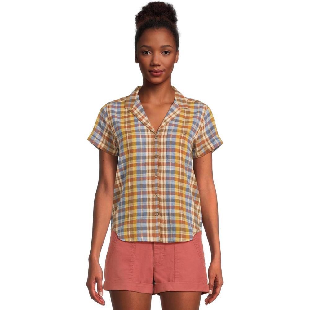 image:imageToadampCo Rose Short Sleeve TeeUmber Plaid