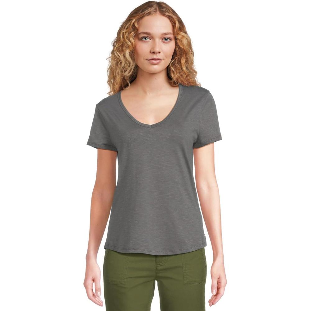 image:imageToadampCo Womens Marley Short Sleeve V TeeIron