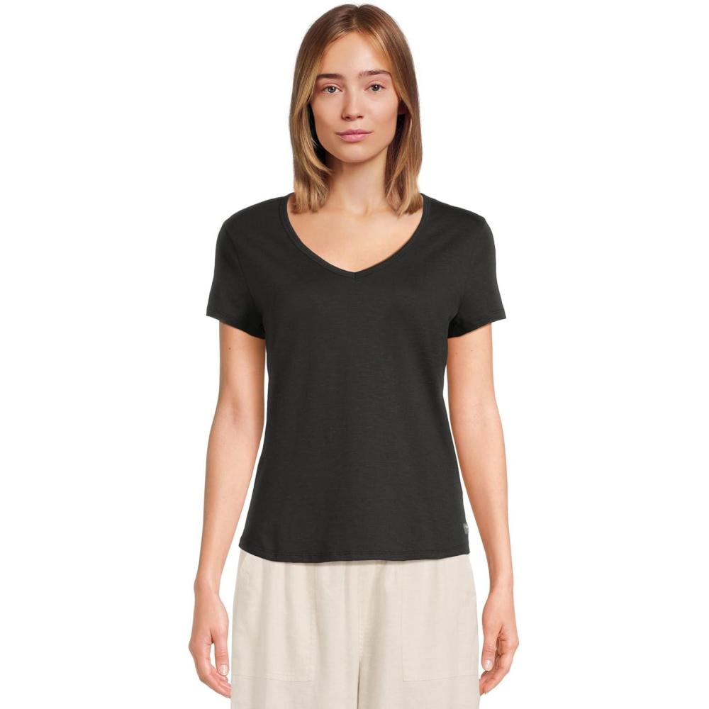 image:imageToadampCo Womens Marley Short Sleeve V TeeTrue Black