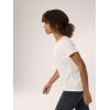 Arc’teryx Taema Crew Neck SS Women’s | Quick Dry Short Sleeve Workout Shirts – Lightweight Exercise Tops(Arctic Silk Heather)