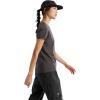 Arc’teryx Taema Crew Neck SS Women’s | Quick Dry Short Sleeve Workout Shirts – Lightweight Exercise Tops(Black Heather)