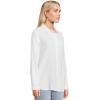Mod-O-Doc Women’s Long Sleeve Button-up Shirt(White)