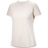 Arc’teryx Taema Crew Neck SS Women’s | Quick Dry Short Sleeve Workout Shirts – Lightweight Exercise Tops(Arctic Silk Heather)